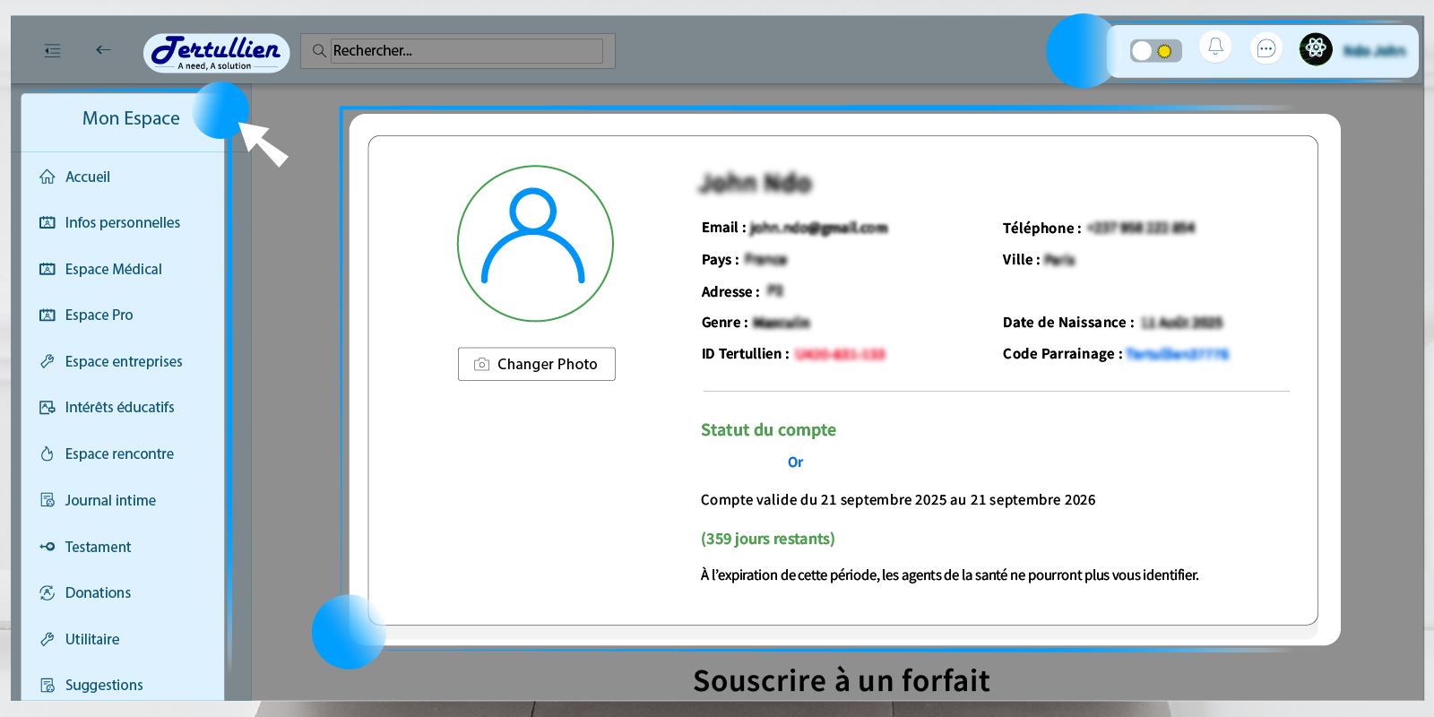 Application Tertullien sur smartphone et tablette